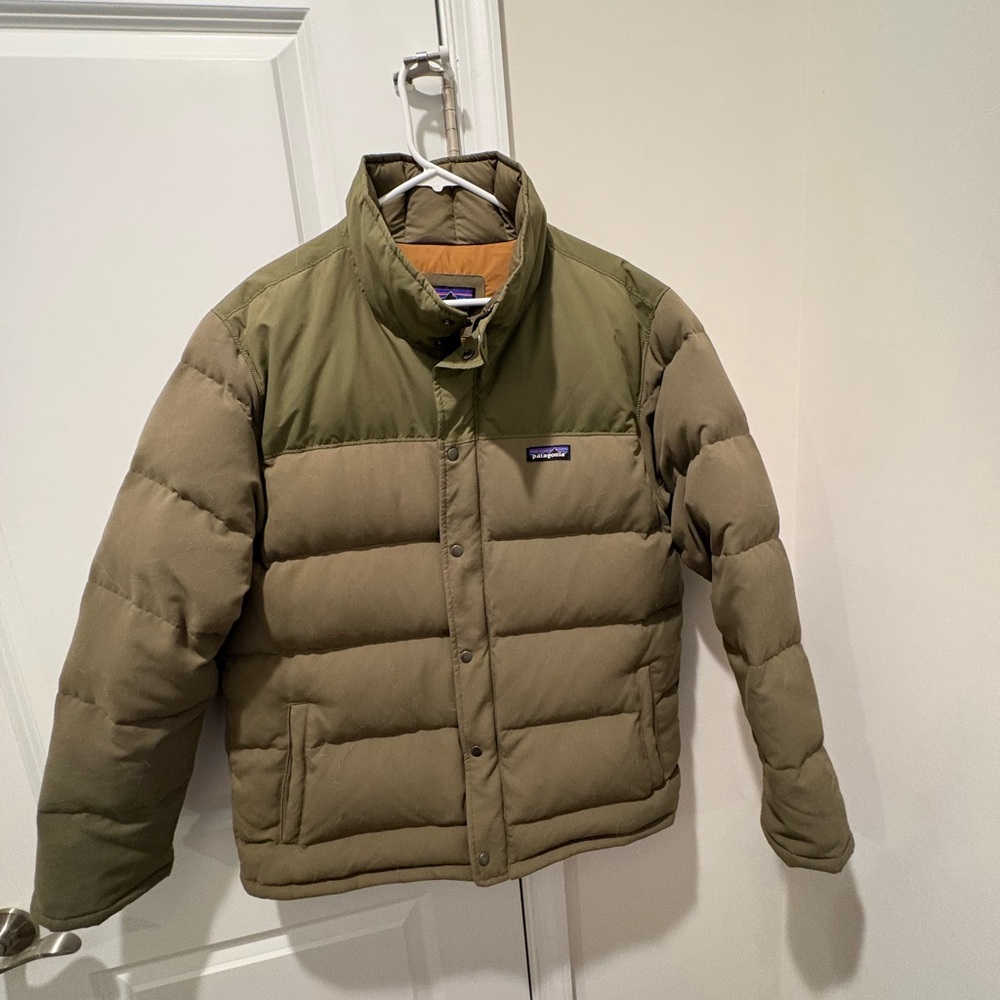 Patagonia Men's Olive Puffer Jacket